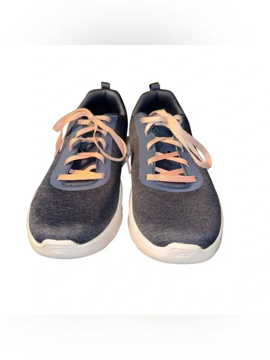 Womens Skechers GOwalk Navy Slip On Walking Shoes Lightweight Comfort 9.5 - Picture 1 of 8